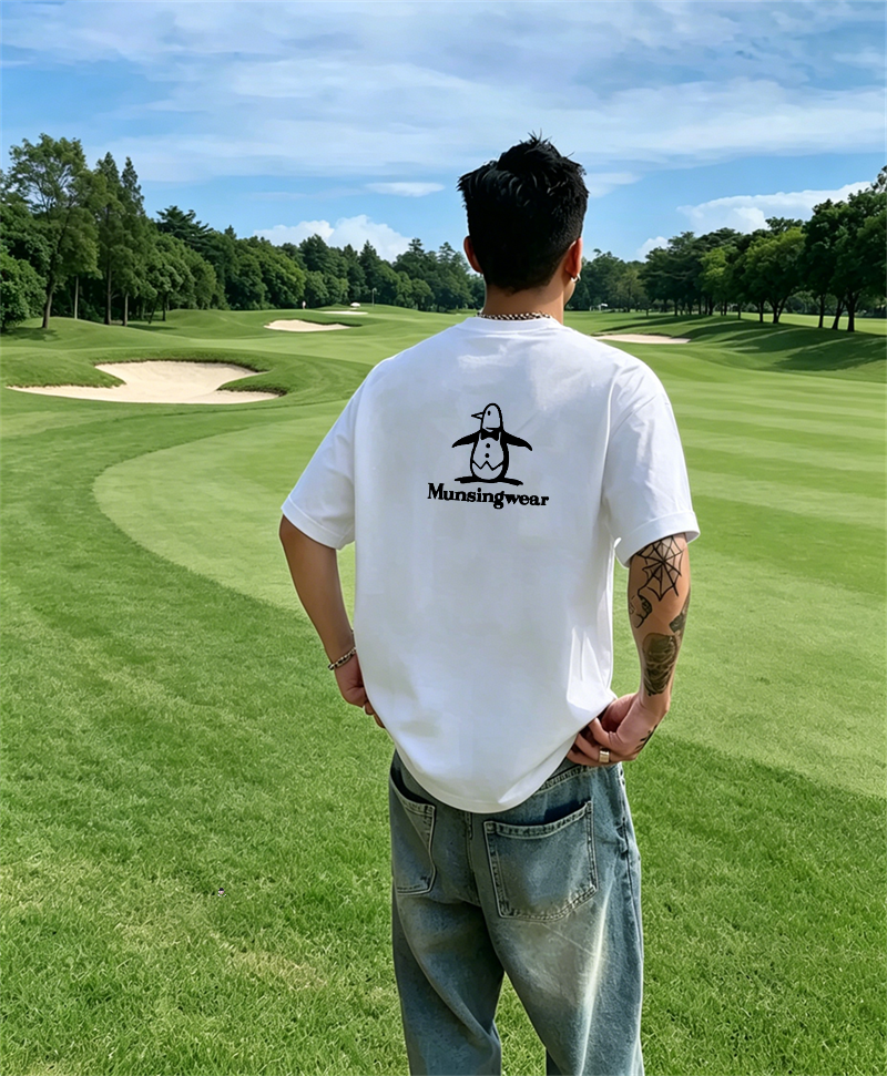 Golf Equipment Brands - Men's Golf T-Shirt Short Sleeve Penguin