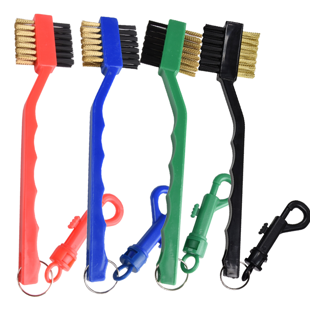 Golf Equipment Brands - Golf cleaning brush double-sided design portable