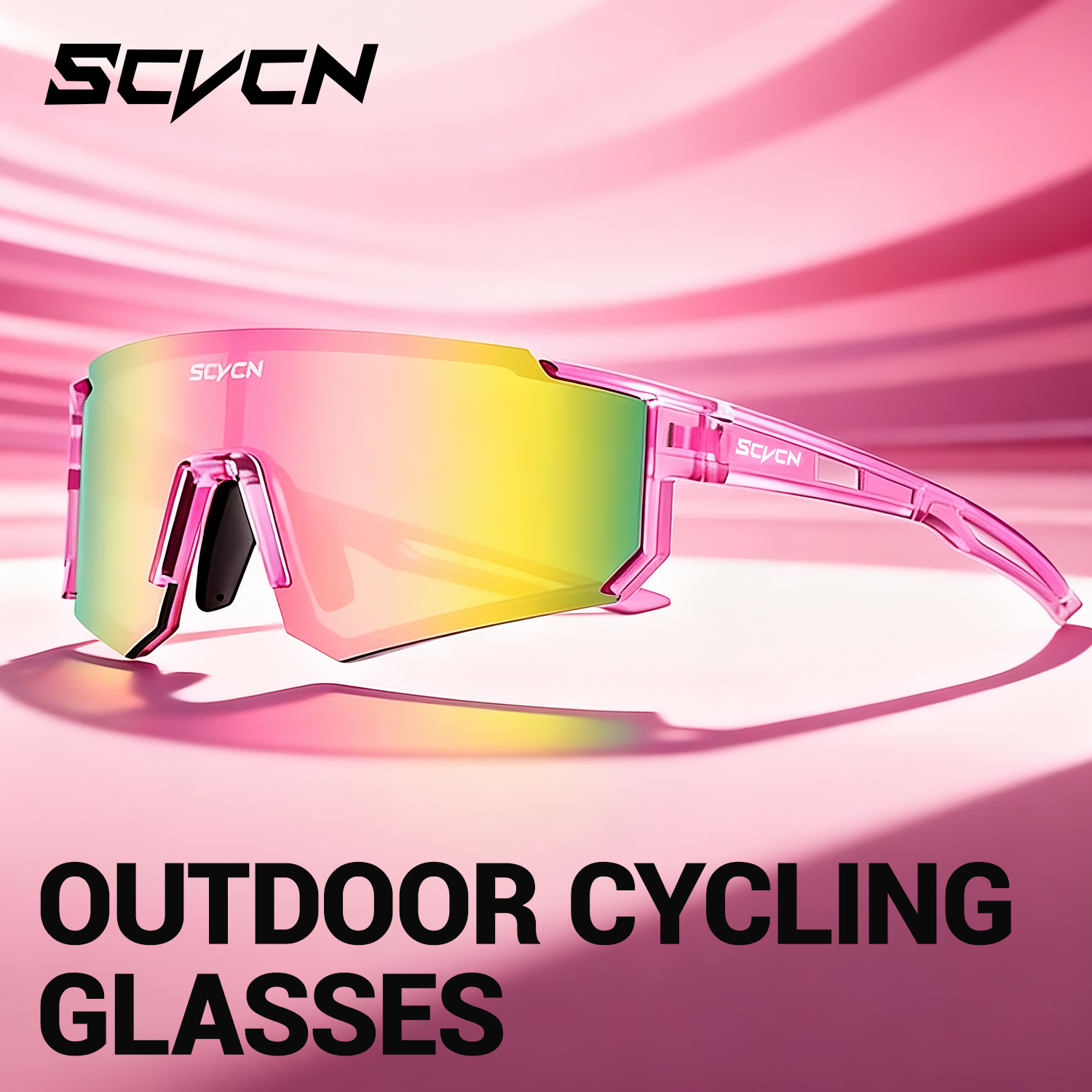 Golf Equipment Photos - SCVCN Sweet Pink Bike Cycling Glasses
