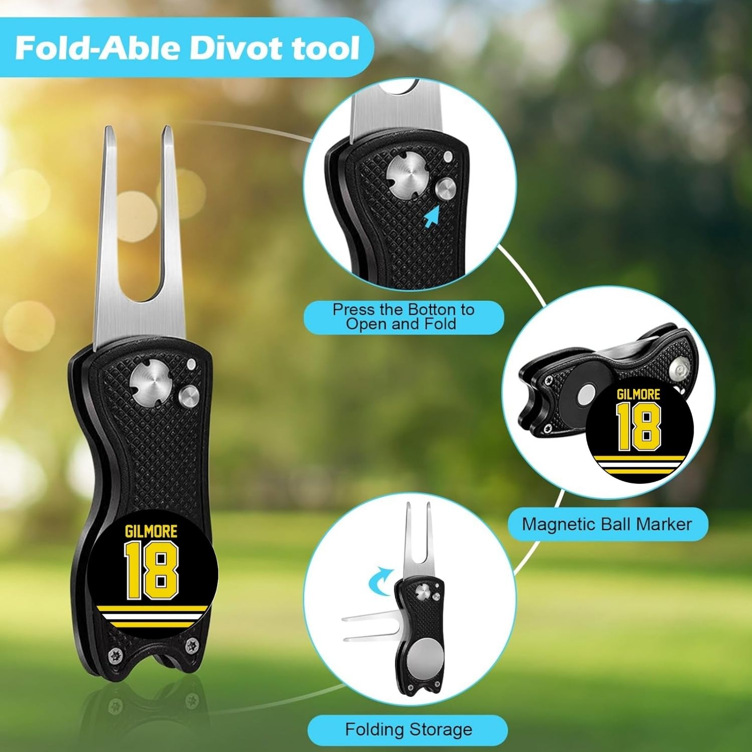 Golf Club Cleaning Kit with Go - Divot Repair Tool review and price