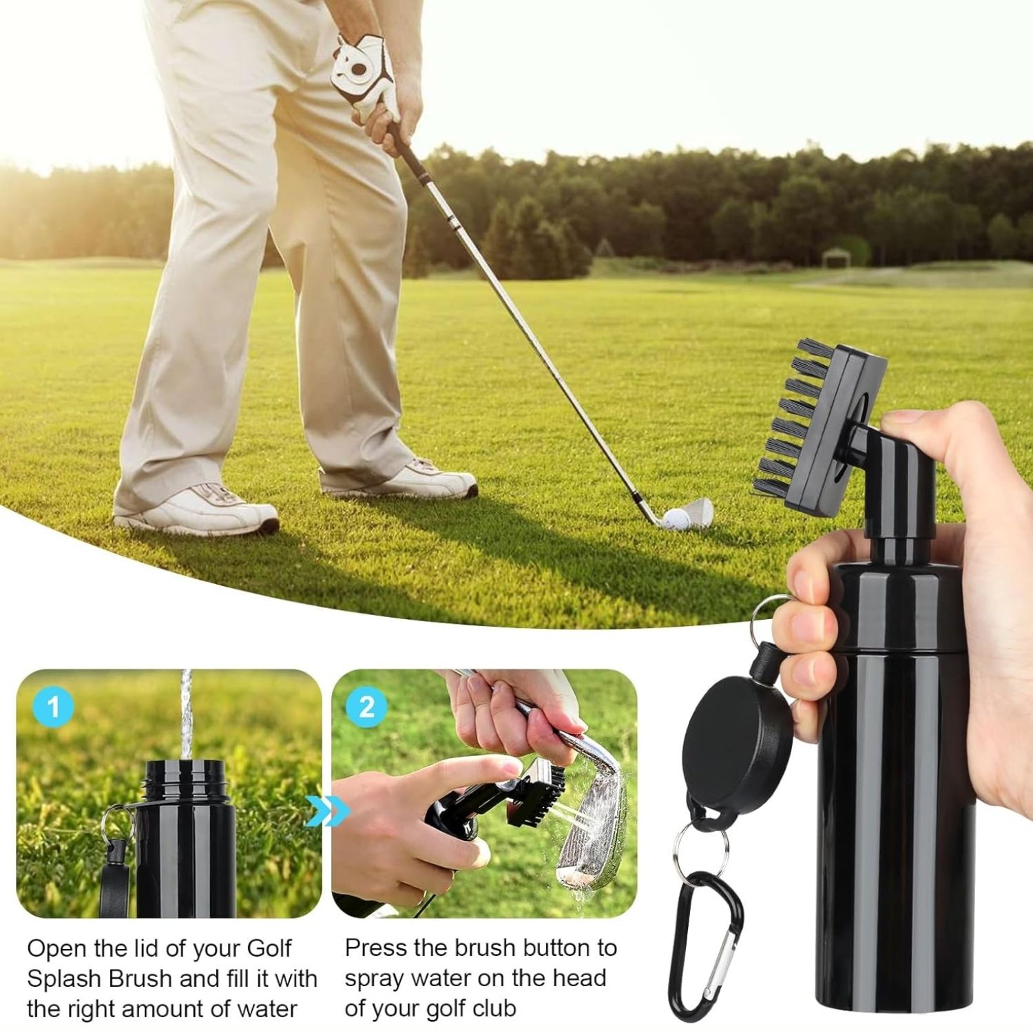 Golf Club Cleaning Kit with Go - Divot Repair Tool review and price